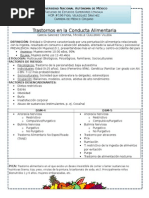 Trastornos en La Conducta Alimentaria