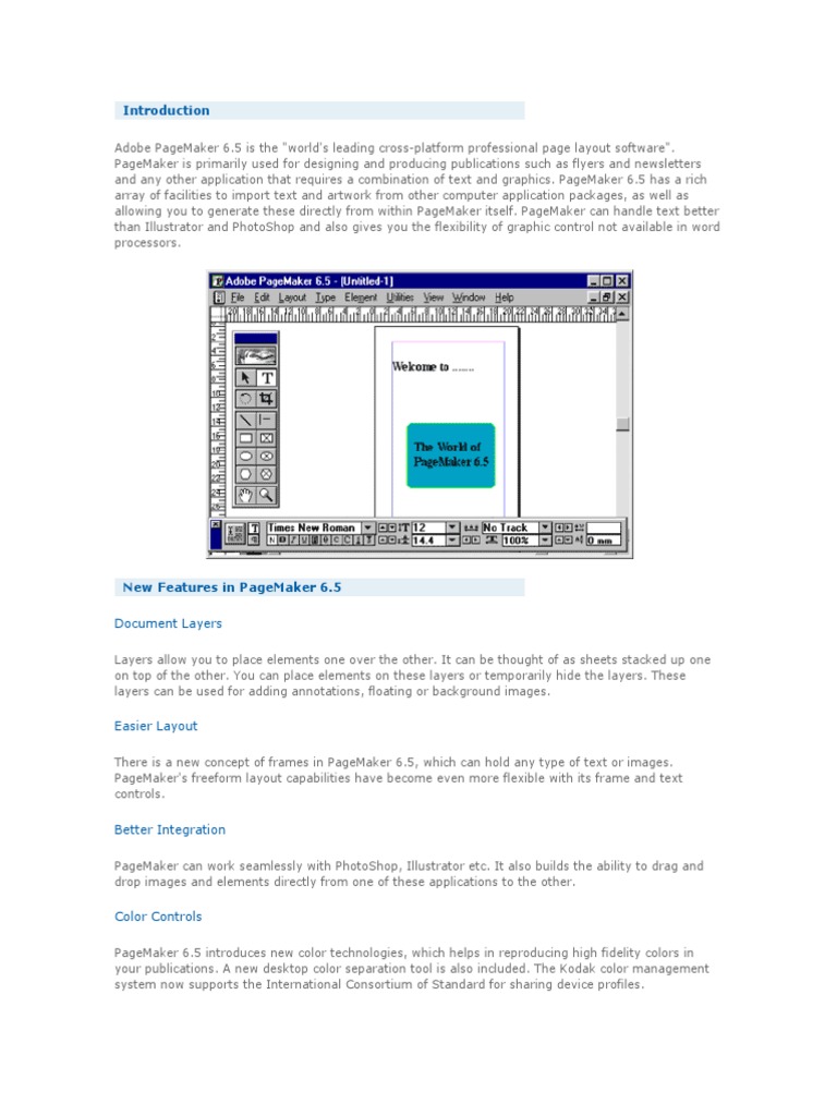 Adobe Pagemaker 6.5 Setup File Free Download