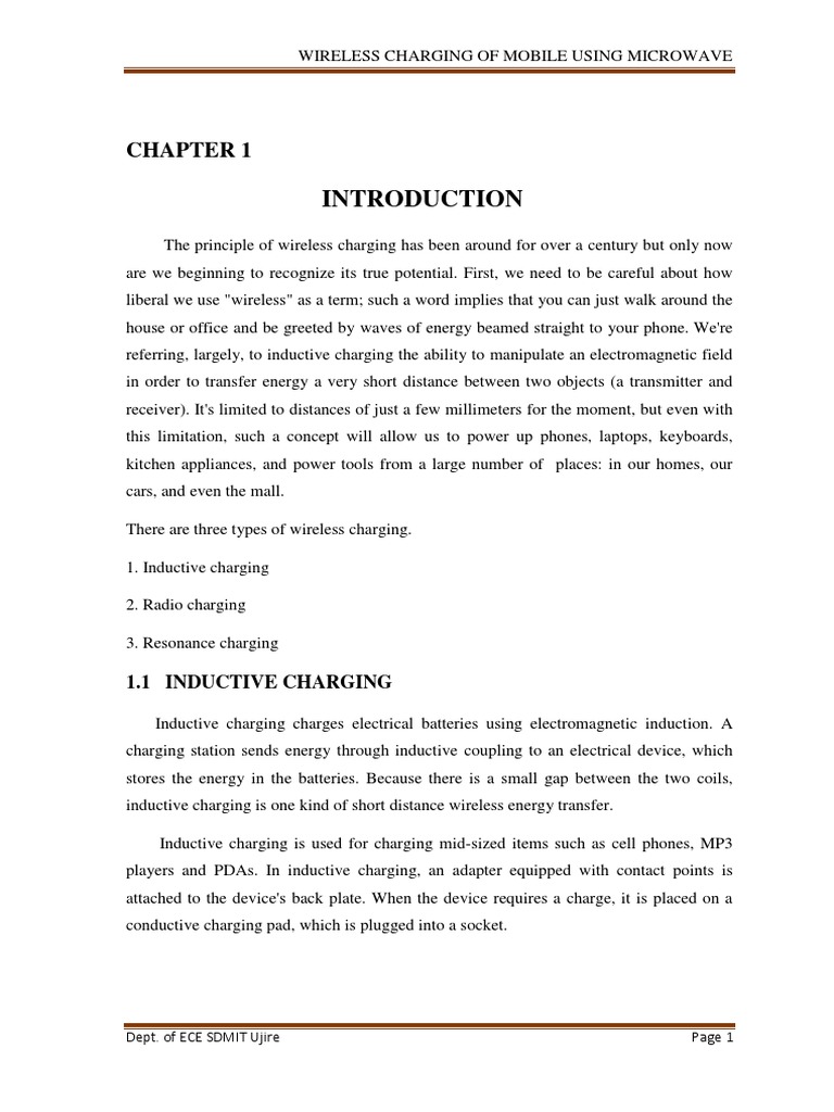 Wireless Mobile Charger Report PDF Spectrum Microwave