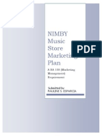 NIMBY Music Store Marketing Plan