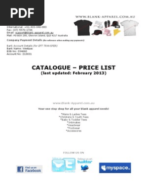 Wholesale Catalogue
