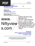 Download Business Valuation of Balrampur Done for srenuka Sugar 1 Year Old Reports by Niftyviews SN25190934 doc pdf