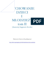 Wychowanie dzieci i młodzieży tom II