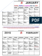 Traditional Calendar 2015 From The Agaramangudi Jayaramans