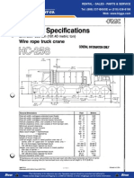Link Belt HC258 Specifications