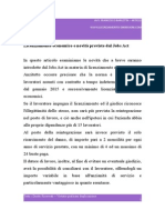 Licenziamento Economico e Novità Previste Dal Jobs Act