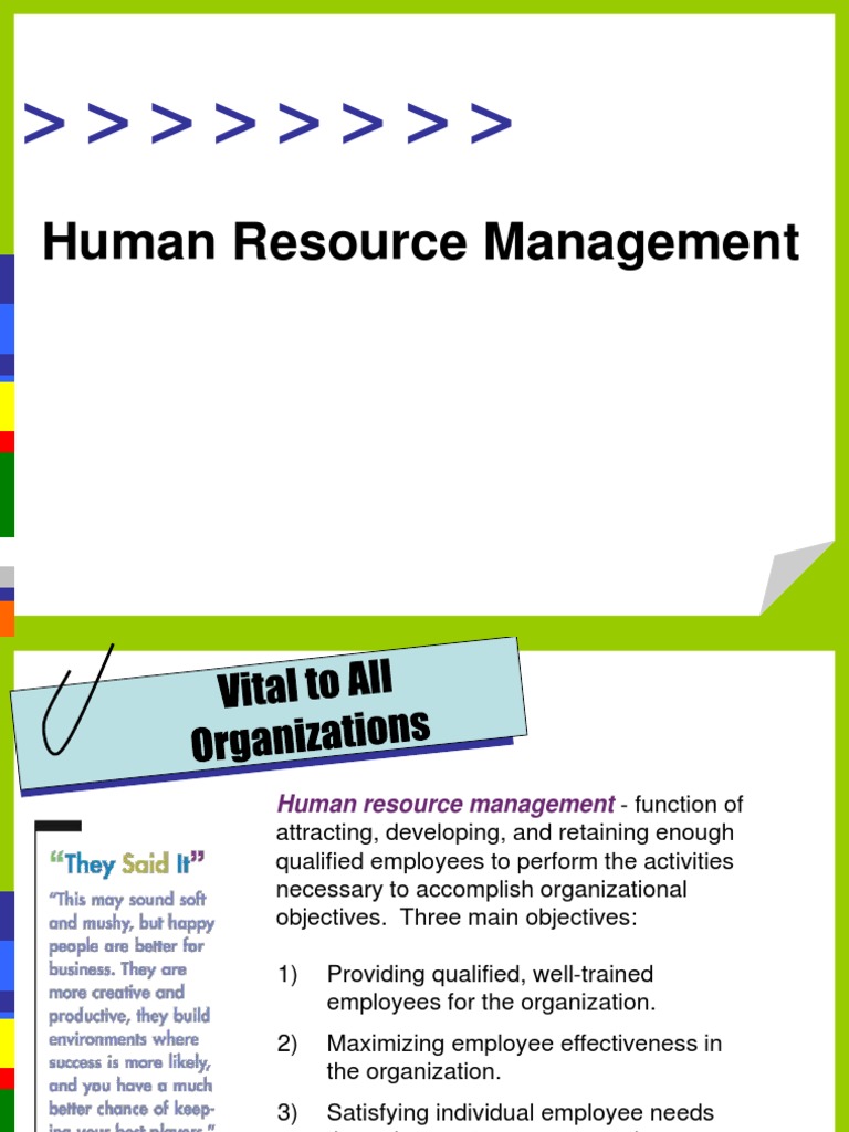 Nature and Functions of HRM | PDF | Human Resource Management | Employment