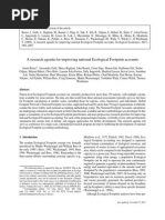 Kitzes Et Al. - 2009 - A Research Agenda for Improving National Ecological Footprint Accounts(2)