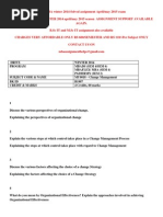 MU0018 – Change Management WINTER 2014