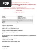 Om 0016 – Quality Management Winter 2014