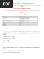 Ma0043 Corporate Banking Winter 2014