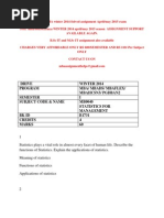 Mb0040 Statistics for Management