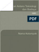 Keterkaitan Antara Teknologi Dan Budaya