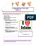 Islamic Newsletter For Gr2 Uoi 3