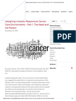 HKS Architects - Designing Uniquely Responsive Cancer Care Environments - Part 1 - The Need and The Patient PDF