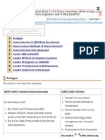 IBPS Interview Prep - Stress Interview of Engineers-Tips Case Studies