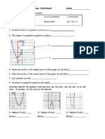 hw on quadratics