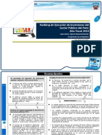 Ranking de Ejecución de Inversiones 2014