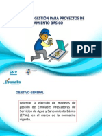 Modelos de Gestion Sistemas de Agua