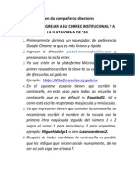 Instrucciones para Correo Institucional y CAS