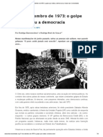 11 de Setembro de 1973 - o Golpe Que Matou A Democracia - Vozes Das Comunidades