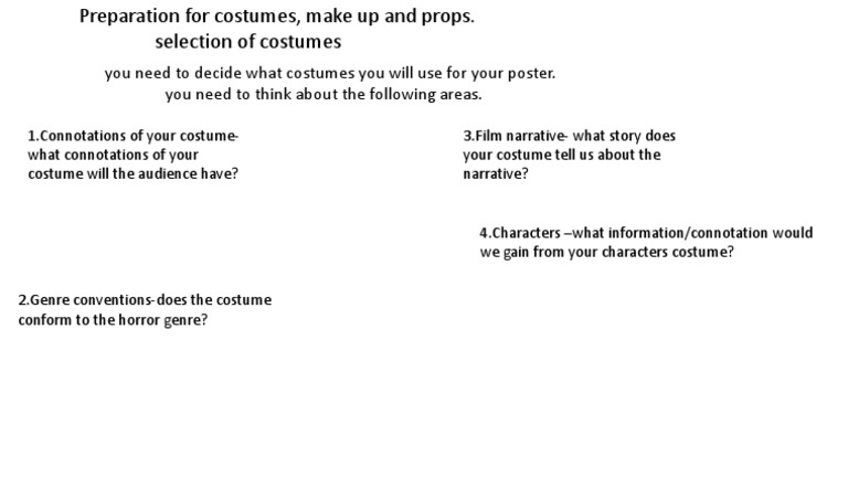 Costume Selection for Film Posters | PDF