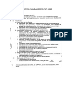 Estructura Para Elaborar El PAT-2015