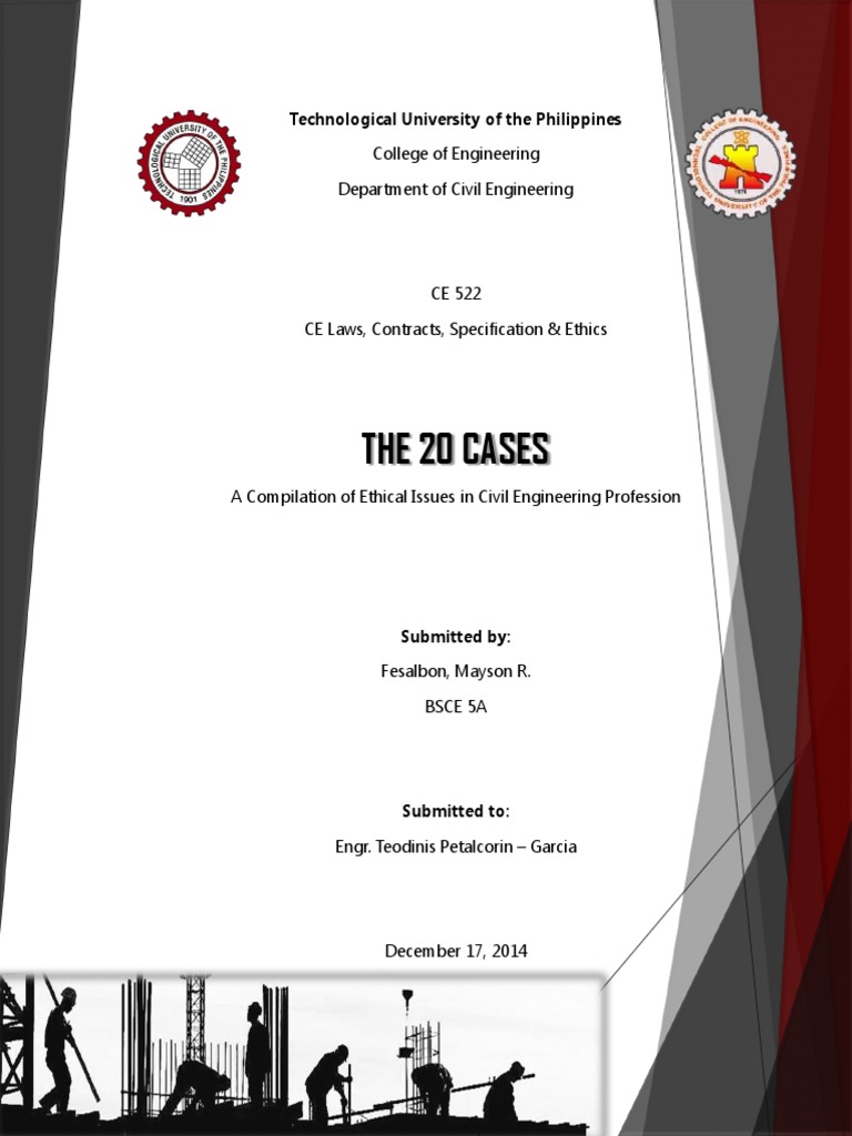 Ethical Issues in Civil Engineering Cases | PDF | Business