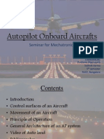 Autopilot Onboard Aircrafts: Seminar For Mechatronics