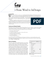 Moving Text From Word To Indesign: Create Your Indesign Template