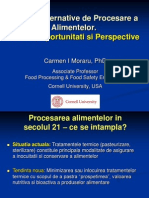 Metode Alternative de Procesare A Alimentelor Noutati, Oportunitati Si Perspective