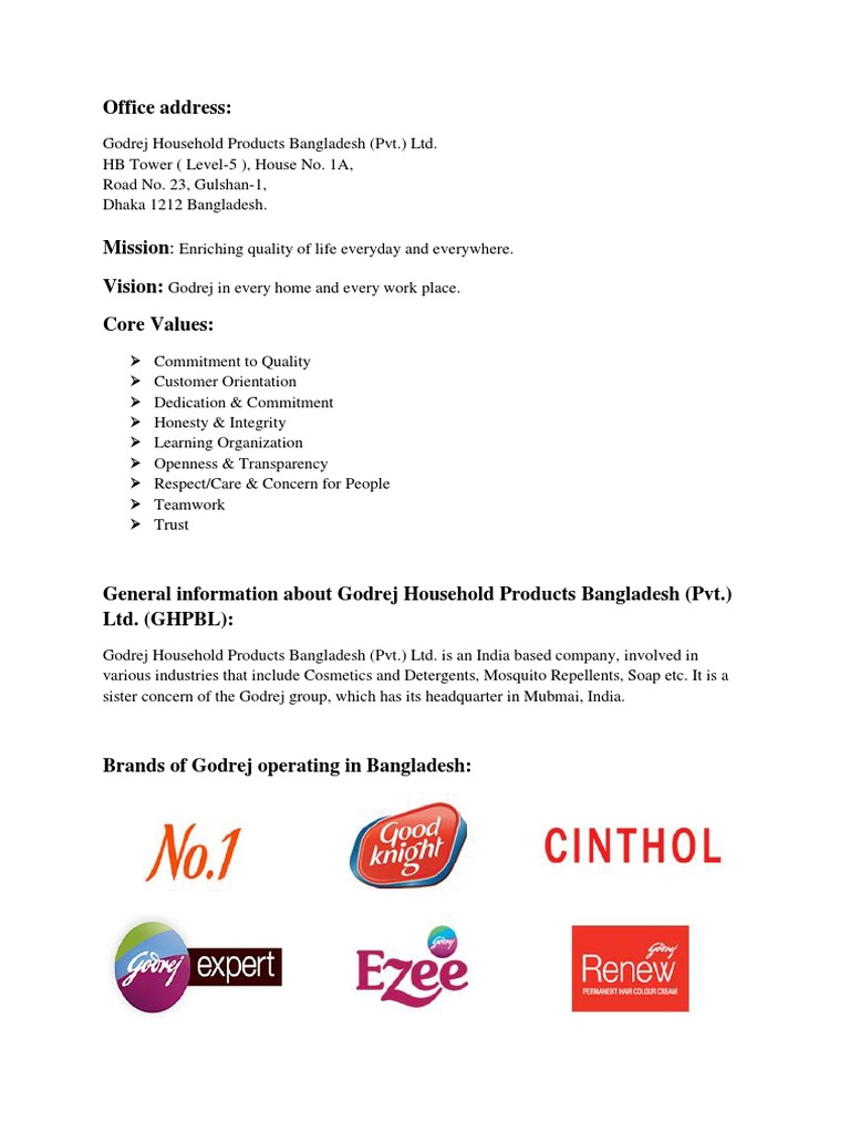 Godrej Report PDF Market Segmentation Brand