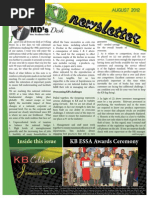 KB Newsletter Aug 2012