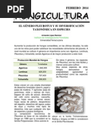 EL GÉNERO PLEUROTUS Y SU DIVERSIFICACIÓN TAXONÓMICA EN ESPECIES