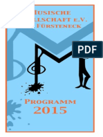 Jahresprogramm 2015 der Musischen Gesellschaft