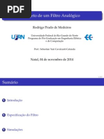 Projeto de um filtro butterworth analógico