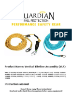 Instructions - Polydac Vertical Lifeline Assembly