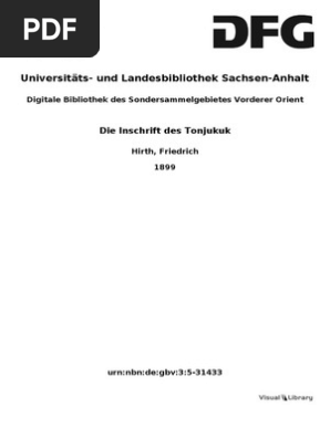 hirth die inschrift des tonjukuk pdf