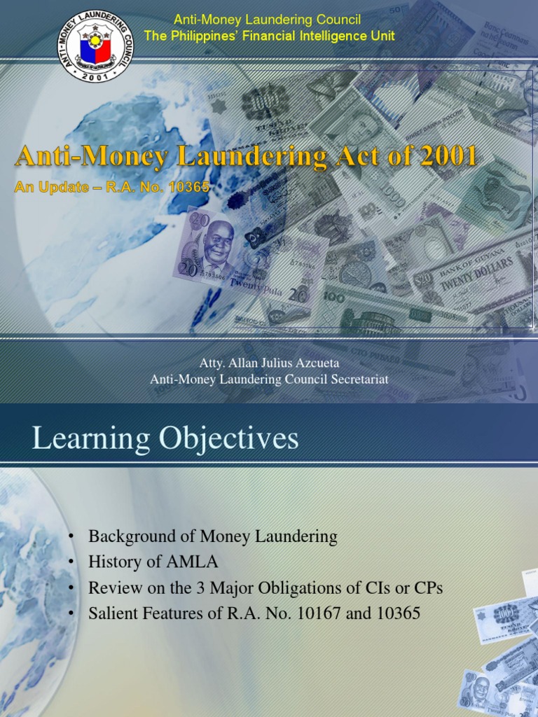 Anti-Money Laundering Act of 2001-Update 10365-b | PDF | Money ...