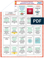 Elementary January 2015 Menu