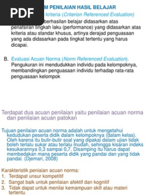 Kumpulan Materi Evaluasi Pembelajaran Pdf