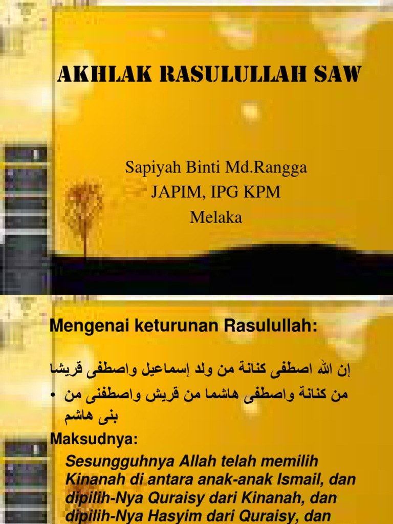 Akhlak Rasulullah Saw Pdf