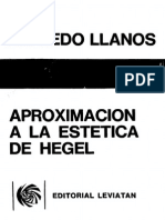 Llanos, Alfredo - Aproximacion a La Estetica de Hegel. Ed. Leviatan 1988
