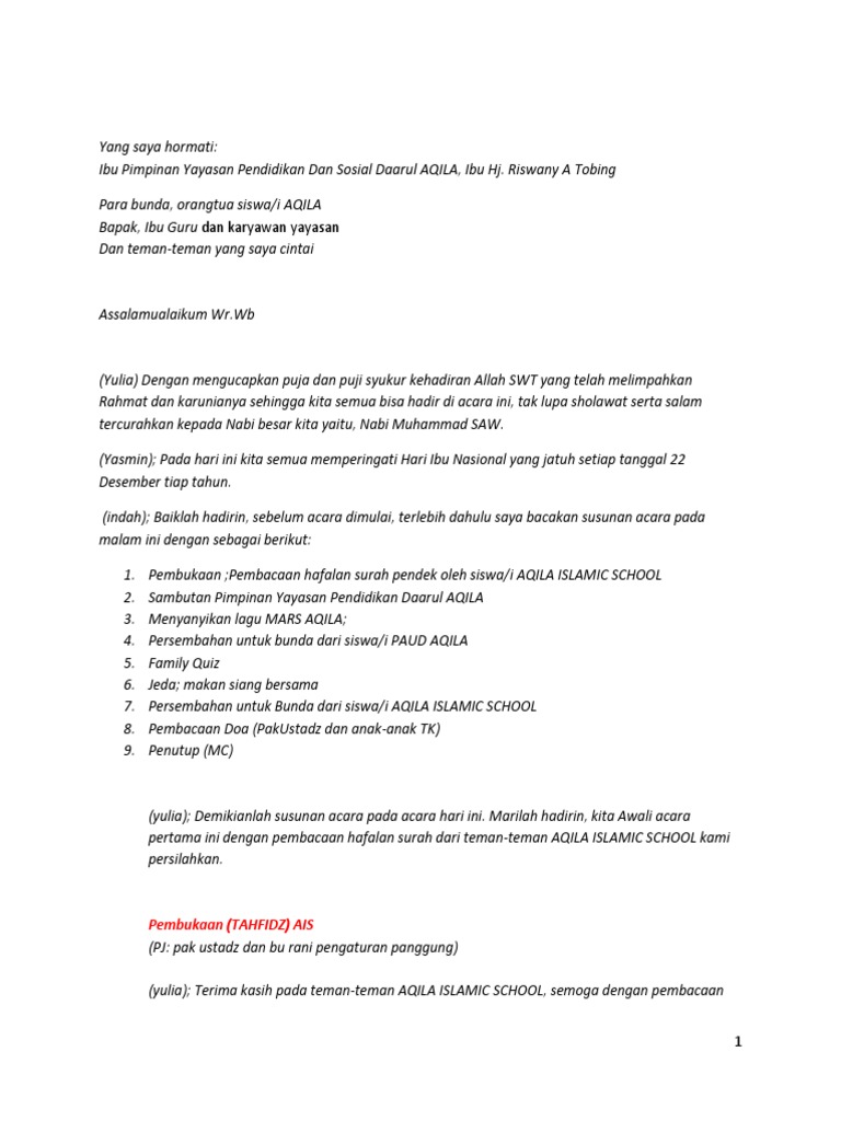 Teks Pembawa Acara Jaranan Kumpulan Contoh Teks Mc