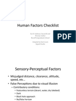 Human Factor Checklist