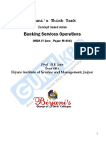 Banking Services Operations