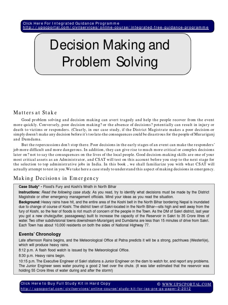 Different methods of problem solving picture