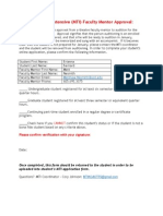 Mti Faculty Mentor Form