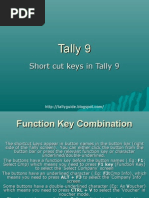 Download Short Cut Keys in Tally 9 by Partha1962 SN25201301 doc pdf