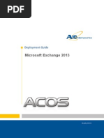 A10 DG Microsoft Exchange 2013